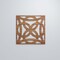 Ekena Millwork Large Baytown Decorative Fretwork Wood Wall Panels, Walnut, 23 3/8"W x 23 3/8"H x 3/8"T WALW24X24X0375BYTWA - alternate 6